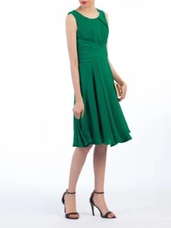 Green Wrap Belted Skater Dress -Miha Dresses Shop 5053319279280 2 70257 cdd15fe6 e8e0 4f20 af1a bf9b9065dbb9