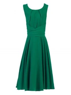 Green Wrap Belted Skater Dress -Miha Dresses Shop 5053319279280 3 81876 0a36eb22 3b57 4667 a18e ce8756726a06