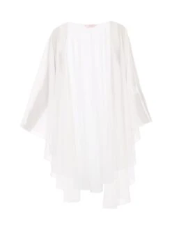 Waterfall Chiffon Shawl, Ivory -Miha Dresses Shop 5053319341604 4