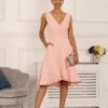 Gayelle Frill Hem Dress, Pink