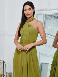 Twist & Tie Multiway Bridesmaid Maxi Dress With Bandeau, Olive Green -Miha Dresses Shop B 9176A OLIVEGREEN 6 a95a58ca 54a0 4371 81b6 b55e19873ec4