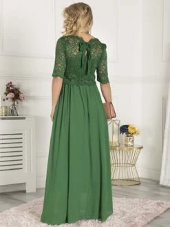 Wendy Lace Overlay Maxi Dress, Green -Miha Dresses Shop BR 9105 Green 2 1ed7ce5b e26f 410c 96fd 086227fa372a