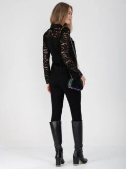 Scalloped Lace Blouse, Black -Miha Dresses Shop DSC 0330 cbe224ff ffed 4379 bd65 a6c8a6147028