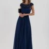 Basia Bridesmaid Lace Bodice Maxi Dress, Navy -Miha Dresses Shop DSC 0943 231c408a 0257 4c37 bb45 f6d5b4c1b40e