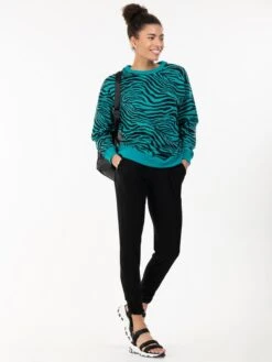 Animal Print Sweatshirt , Green Animal -Miha Dresses Shop DSC 5566 Copy