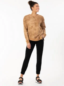 Asymmetric Zip Sweatshirt, Khaki -Miha Dresses Shop DSC 5609 Copy