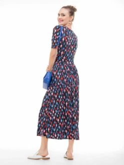 Coleen Jersey Maxi Dress, Navy Multi -Miha Dresses Shop FD621133NavyMulti 4