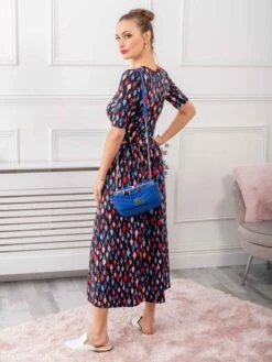Coleen Jersey Maxi Dress, Navy Multi -Miha Dresses Shop FD621133NavyMulti 6