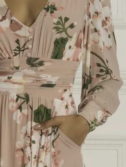 Gianna Long Sleeve Mesh Dress, Dusty Pink -Miha Dresses Shop GH 2378 DustyPink 3