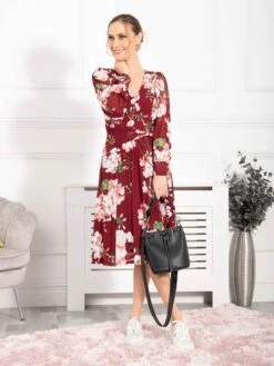 Gabriel Twist Waist Swing Dress, Floral Multi -Miha Dresses Shop GH 321FloralMulti 3