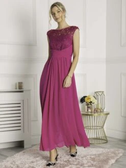 Lace Bodice Maxi Dress, Berry -Miha Dresses Shop H22 8093 Berry 3 363e6a1d ce25 4ac0 9a19 7f574100d02d