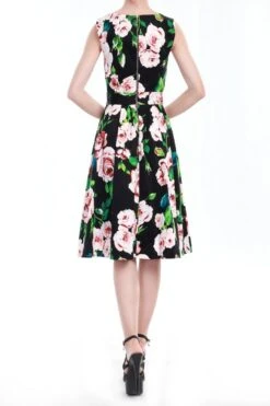 Floral Print Midi Dress, Black Floral -Miha Dresses Shop I 5053319142140 02 20140910 24729 ba9802aa e9e1 4965 a663 5b0885b447f6
