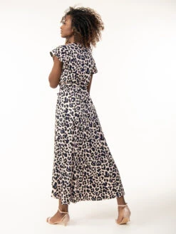 Lola Wrap Dip Hem Maxi Dress, Pink Animal -Miha Dresses Shop L 670 12PinkAnimal 4