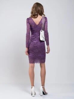 Dark Mauve 3/4 Sleeve Lace Bodycon Dress -Miha Dresses Shop MarchShoot 2525 2250X3000 90c654c7 ca56 4ca1 b495 1c152113604f