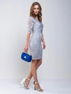 Scalloped V-Neck Lace Bodycon Dress, Grey -Miha Dresses Shop MarchShoot 2649 2250X3000 539d3f74 05f7 490c aeb5 a9159a1ce6bd