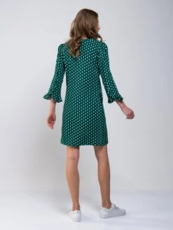 Print Ruffle Sleeve Tunic, Green Pattern -Miha Dresses Shop MarchShoot 3119 2250X3000 d6a20ae3 37bb 4b2f 8456 92b78ba81a91