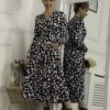 Jolie Moi Nancy Long Sleeve Maxi Dress, Navy White Floral -Miha Dresses Shop N 312621 NavyWhiteFloral 1