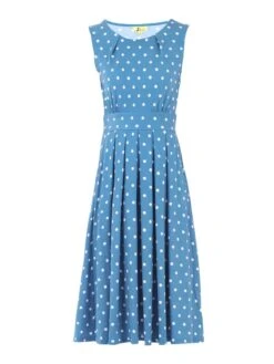 Spotty Printed Round Neck Jersey Dress, Blue Spot -Miha Dresses Shop QFK 2615 BLUE SPOT 17. 95 SIZE 8 20 12b29114 9445 4c54 a570 8bca9d2b4191