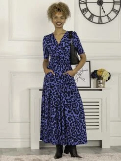 Elisha Print Jersey Maxi Dress, Blue Animal 10 Elisha Print Jersey Maxi Dress, Blue Animal -Miha Dresses Shop RM621137 BlueAnimal 3 8bc42dba 0b20 4ee8 b93d 34bc46ca044c