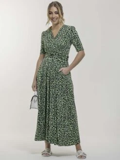 Jolie Moi Denise Maxi Dress, Green Animal/Multi -Miha Dresses Shop S621 133GreenAnimal 1 86952b88 7614 41b1 95fa 27e21f9fae65