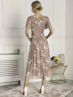 Sapphire Mesh Dress, Dusty Pink -Miha Dresses Shop SW 162 6 DustyPink 4