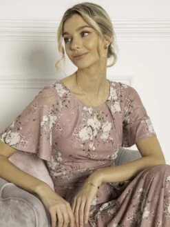 Sapphire Mesh Dress, Dusty Pink -Miha Dresses Shop SW 162 6 DustyPink 5