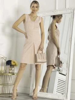 Jolie Moi Cressida Shift Dress, Pink -Miha Dresses Shop WK 1723 Pink 1