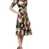 Floral Print Half Sleeve Dress, Black Floral 2 Floral Print Half Sleeve Dress, Black Floral -Miha Dresses Shop bfss2 72ffde4d 7c06 4c09 aedb 88a32be1b5b0
